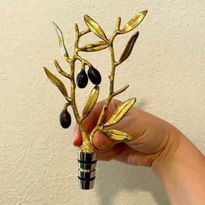 Michael Aram Olive Branch Wine Stopper